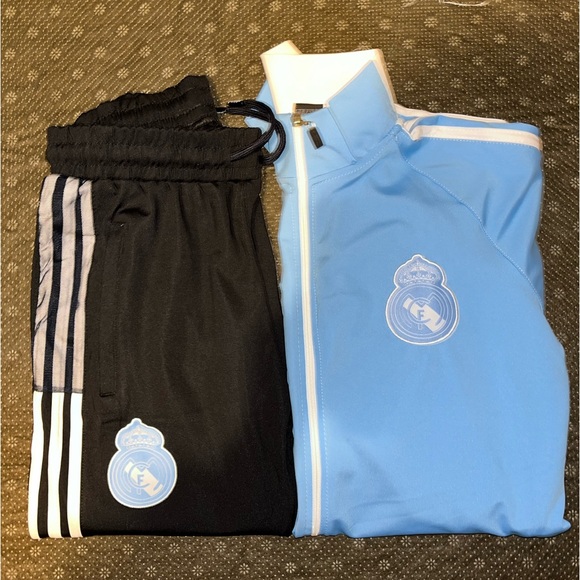 Blue adidas pants and zip up set, adidas x real madrid - Picture 2 of 3